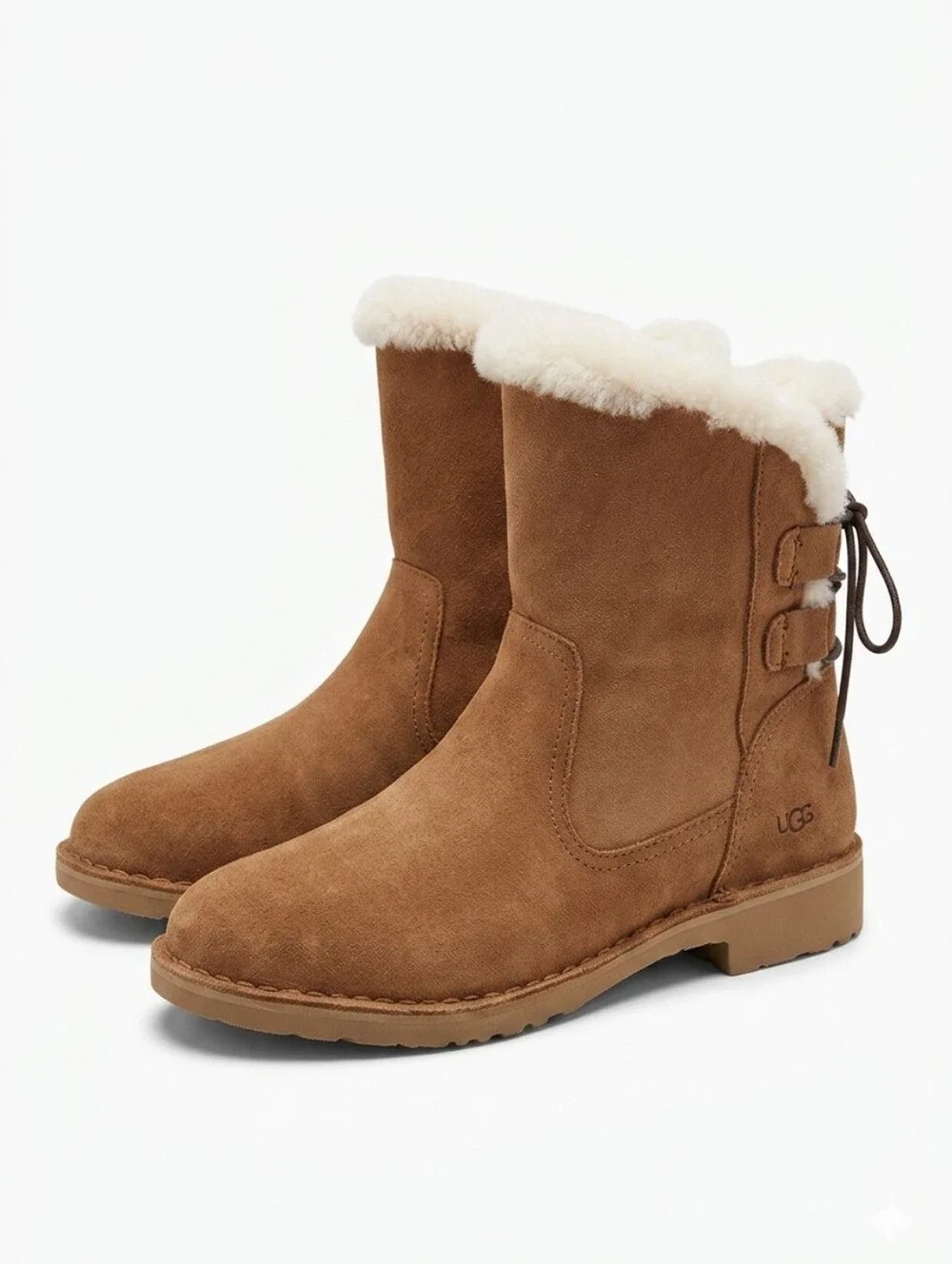 UGG Women's Naiyah Ankle Boots In Chestnut~Size 8~New In Box